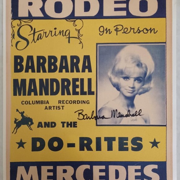 1967 Barbara Mandrell SIGNED Original Concert Poster REPRODUCTION (RP) - Picture 1 of 4